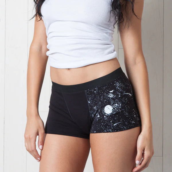 Glow-in-the-Dark Solar System Women's Trunks Underwear
