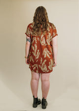 Sundara - Big Tee T-shirt Tunic in Acorn and metallic gold