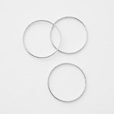 Super Skinny Hammered Stacking Ring Trio
