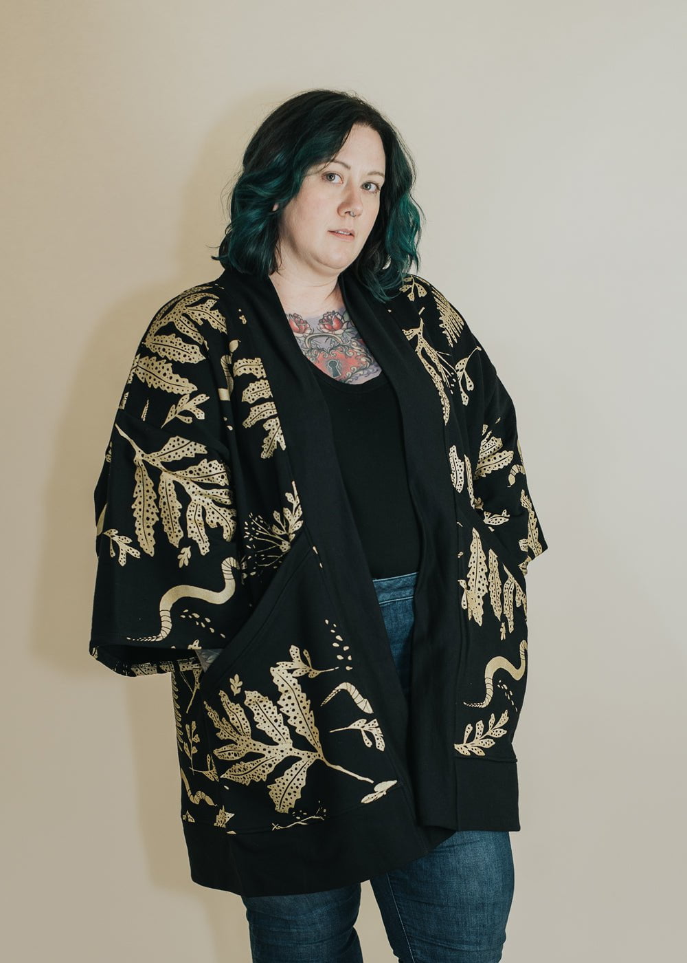 Heirloom Collection - The Tapestry Robe - in Metallic Gold – Altar PDX
