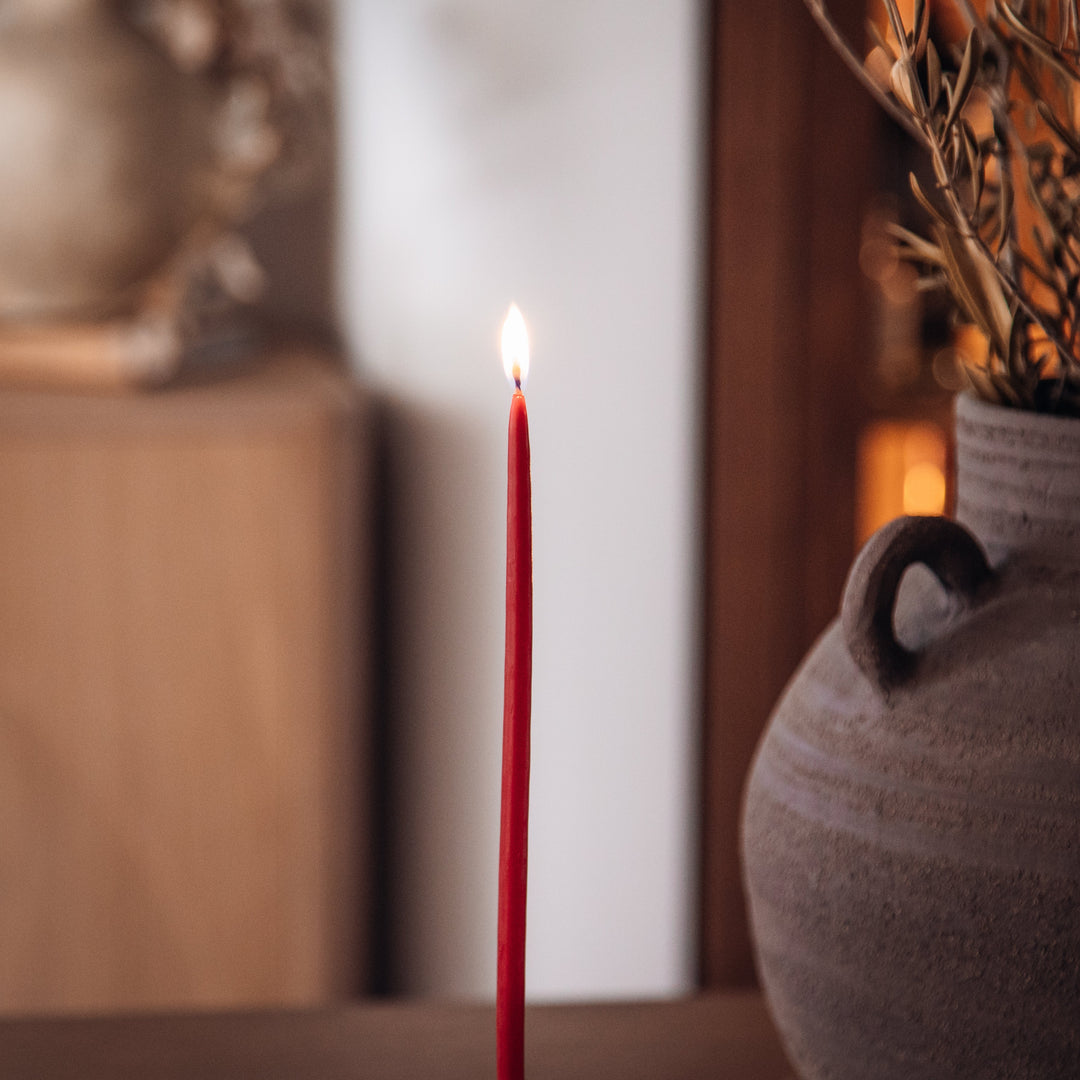 Melissa Beeswax Thin Tapers - Set of 15