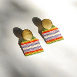 Mini Stripes Beaded Earrings (3 colorways)