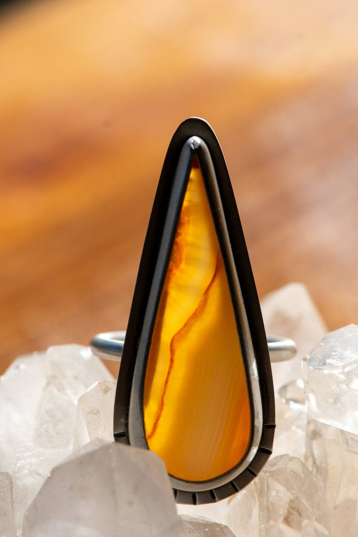WAVELENGTH CARNELIAN RING