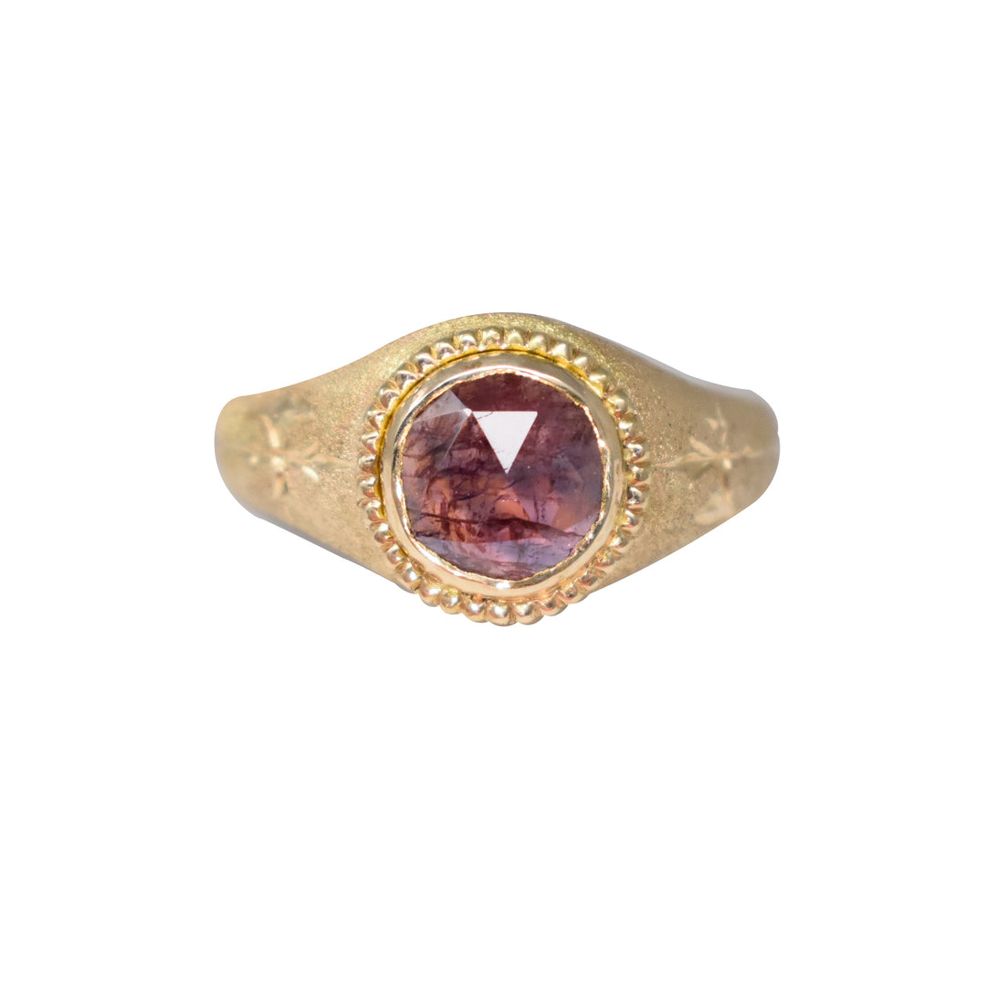Battle Royale Signet with Winza Sapphire