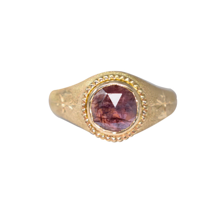 Battle Royale Signet with Winza Sapphire