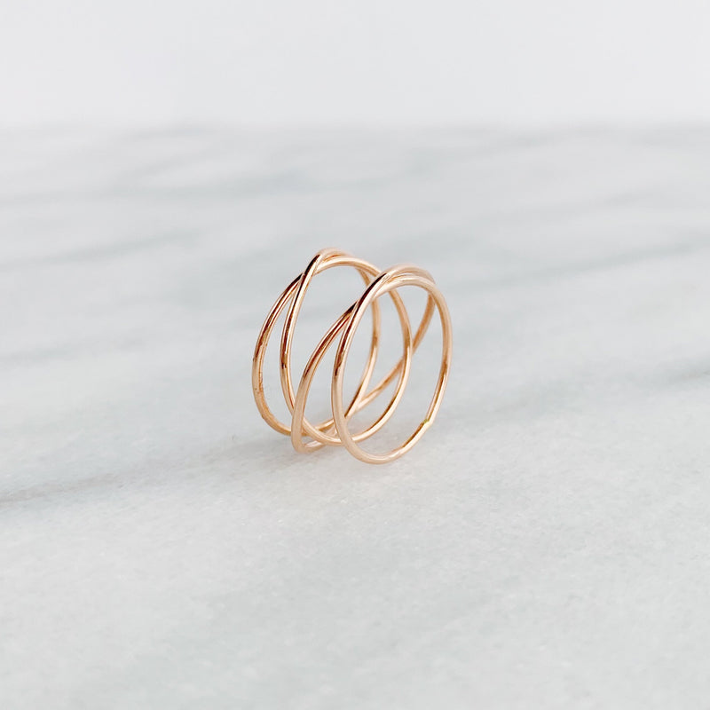Woven 4-Band Ring