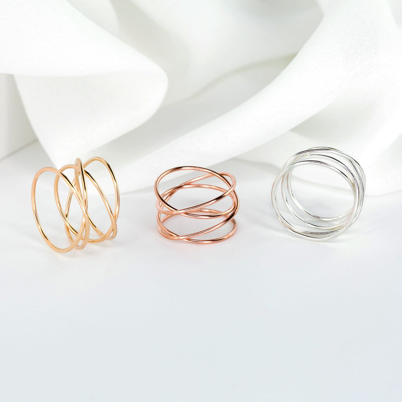 Woven 4-Band Ring