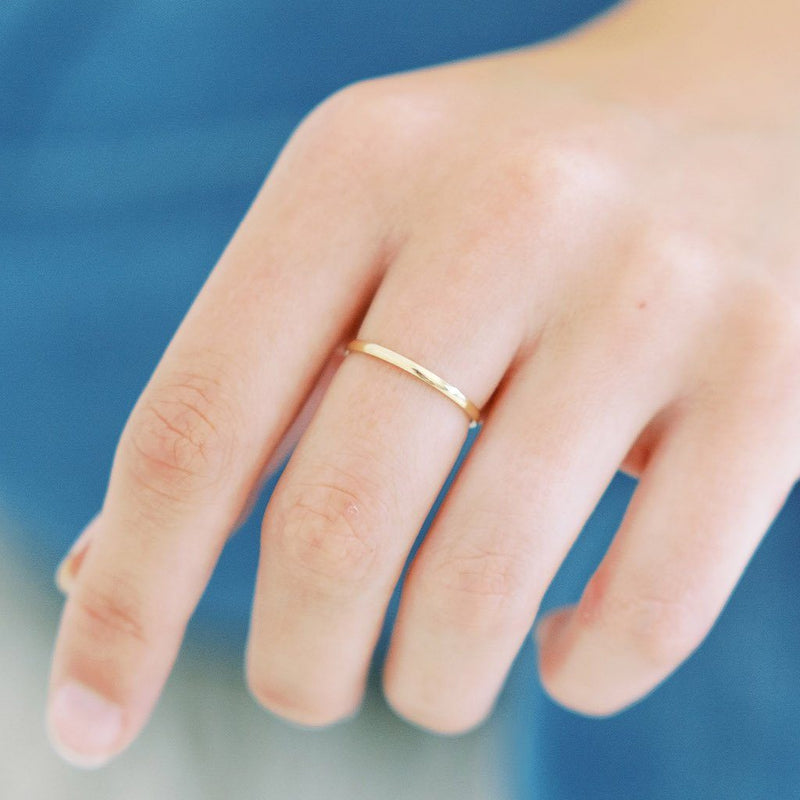 Classic Stacking Ring, 14k Gold