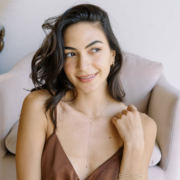 Crystal Lariat Necklace