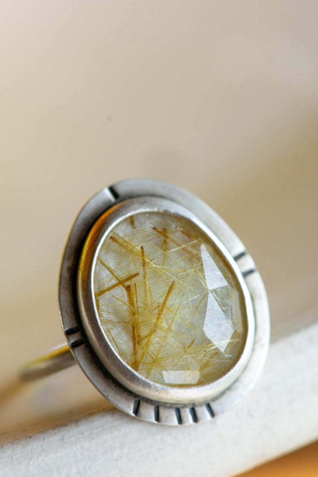 ZING RUTILATED QUARTZ RING