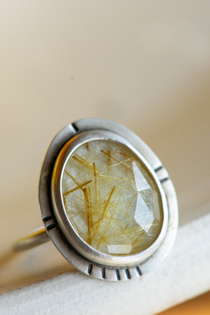 ZING RUTILATED QUARTZ RING