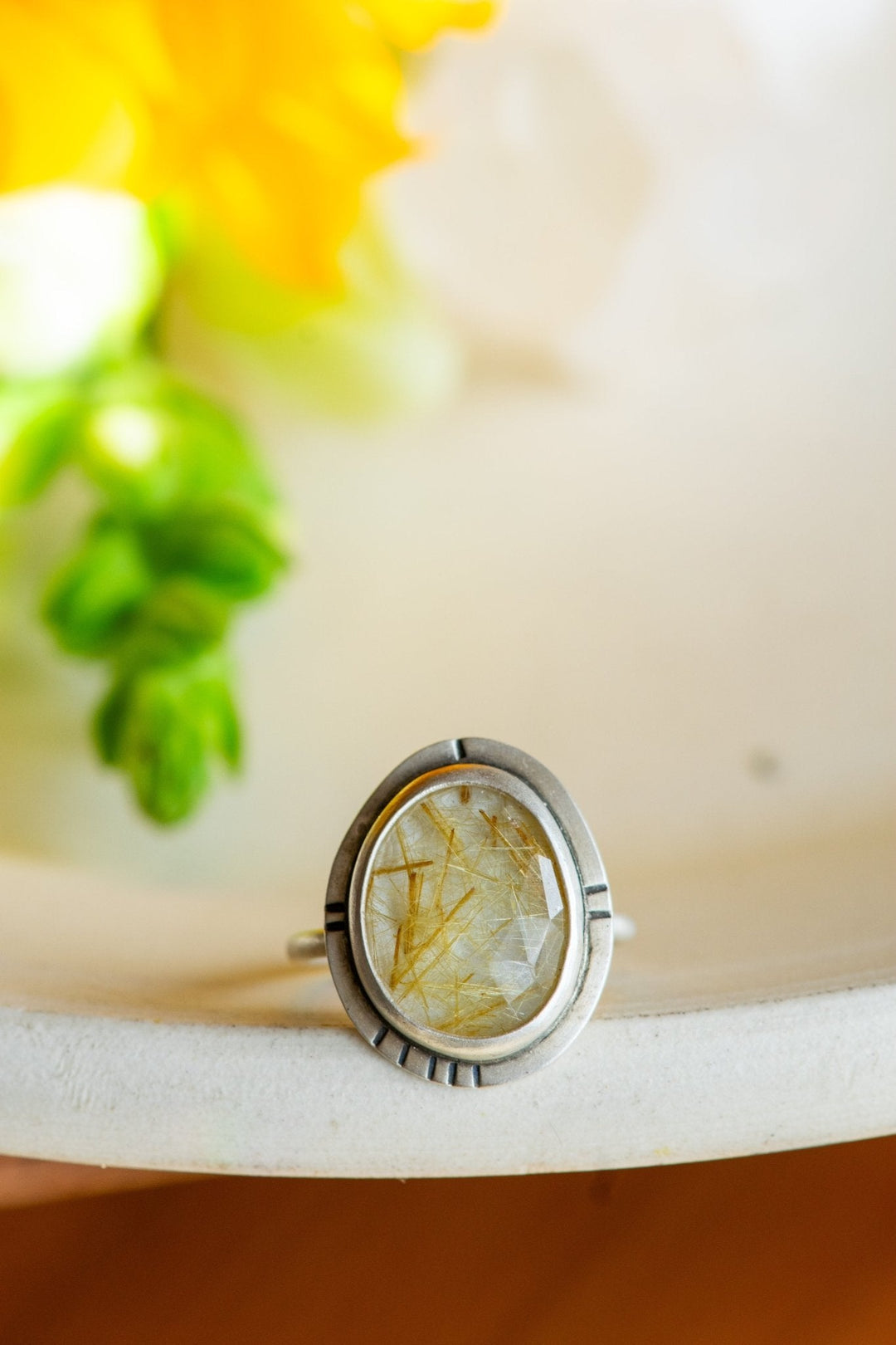 ZING RUTILATED QUARTZ RING