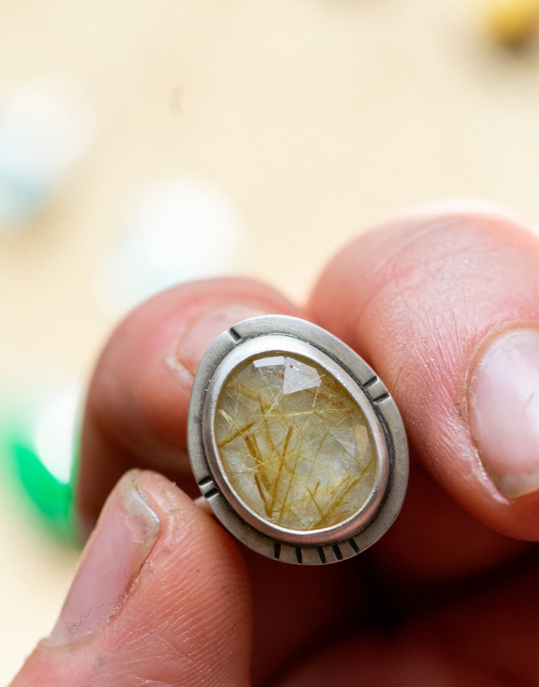 ZING RUTILATED QUARTZ RING