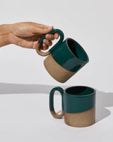 Half Moon Mug in Teal