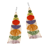 Stacked Shapes Beaded Earrings (3 colorways)