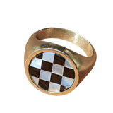 Classic Inlay Signet Ring (5 stone options)