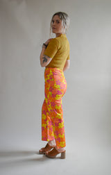 Prudence Organic Trippy Floral Print Joy Pants