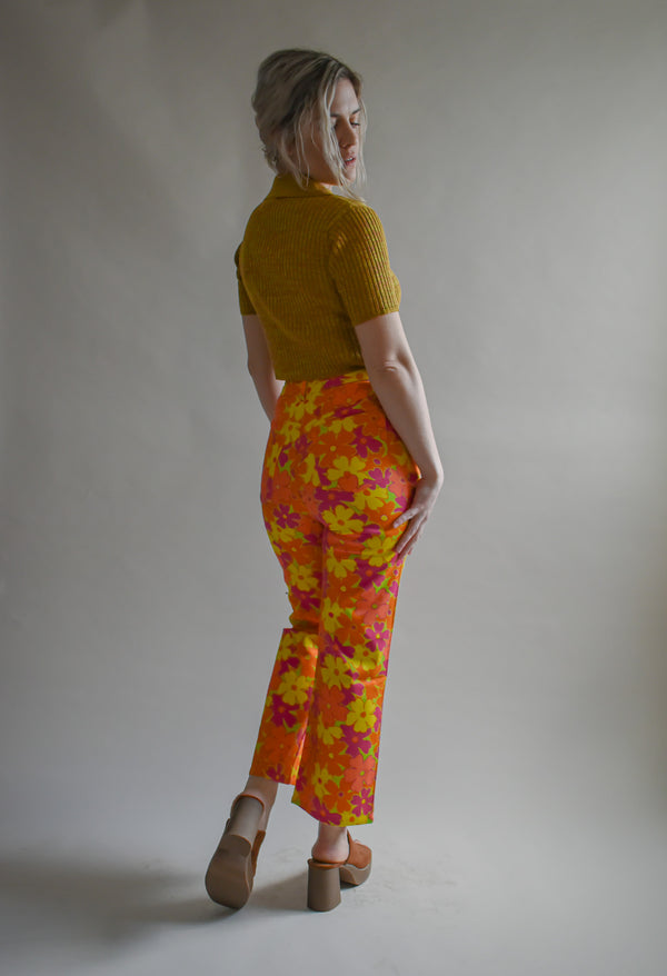 Prudence Organic Trippy Floral Print Joy Pants