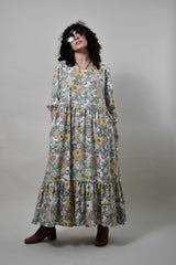Aurora Dress in Mint Cosmic Floral