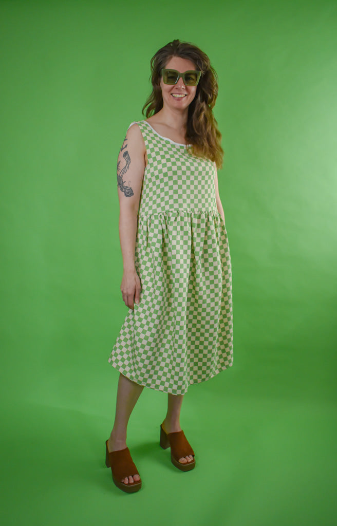 Meredith Dress in Checker