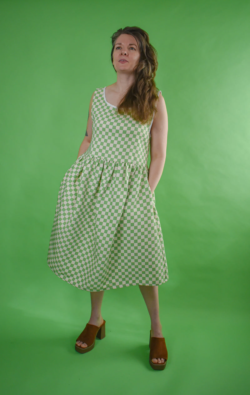 Meredith Dress in Checker