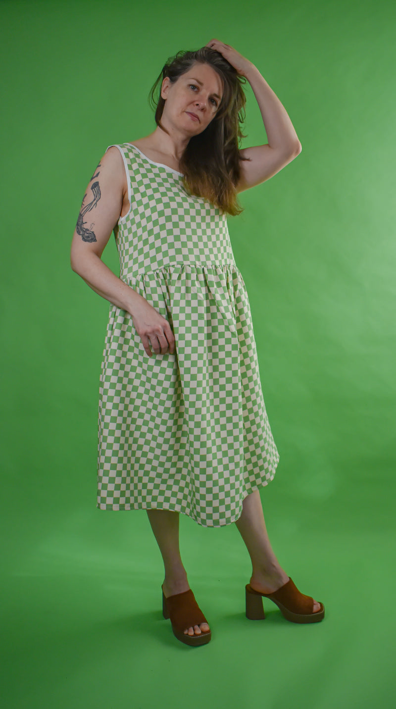 Meredith Dress in Checker