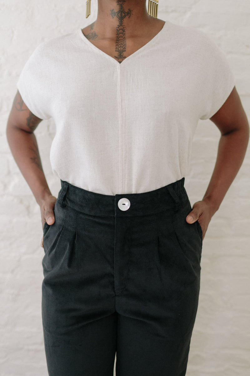 Dolman Top in Oat Linen