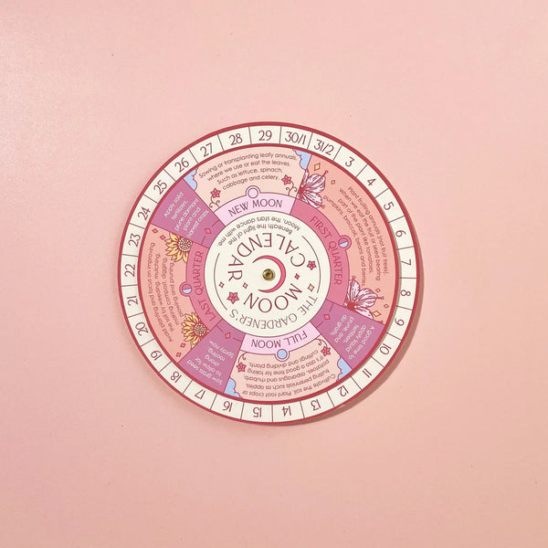 Moon Phase Calendar Spinner Planting Guide