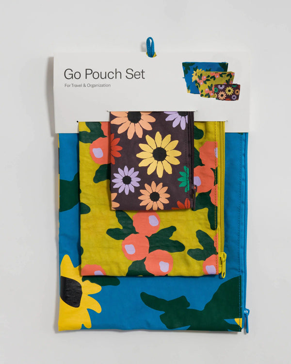 Wildflowers Go Pouch Set by BAGGU