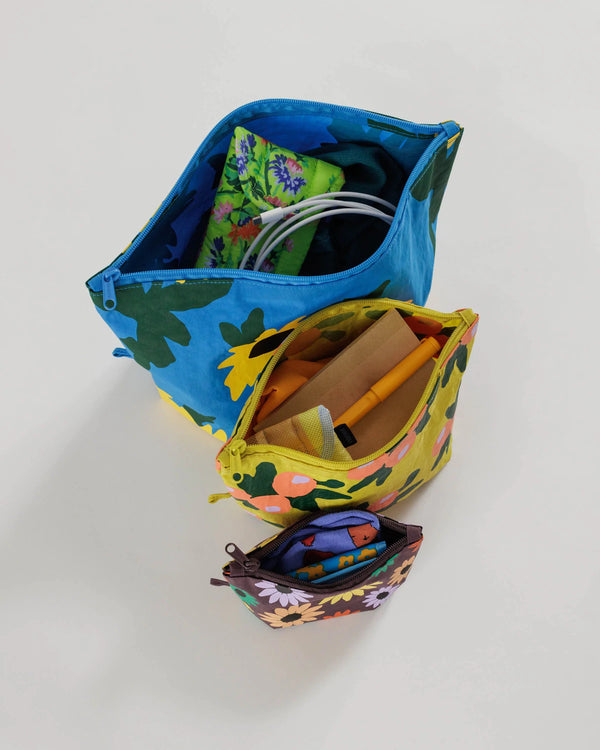 Wildflowers Go Pouch Set by BAGGU