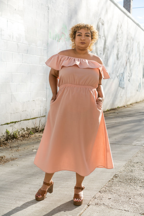 Aniela Dress in Blush