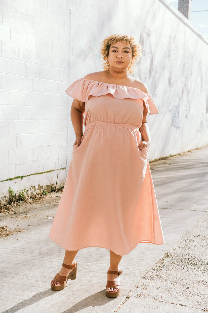 Aniela Dress in Blush