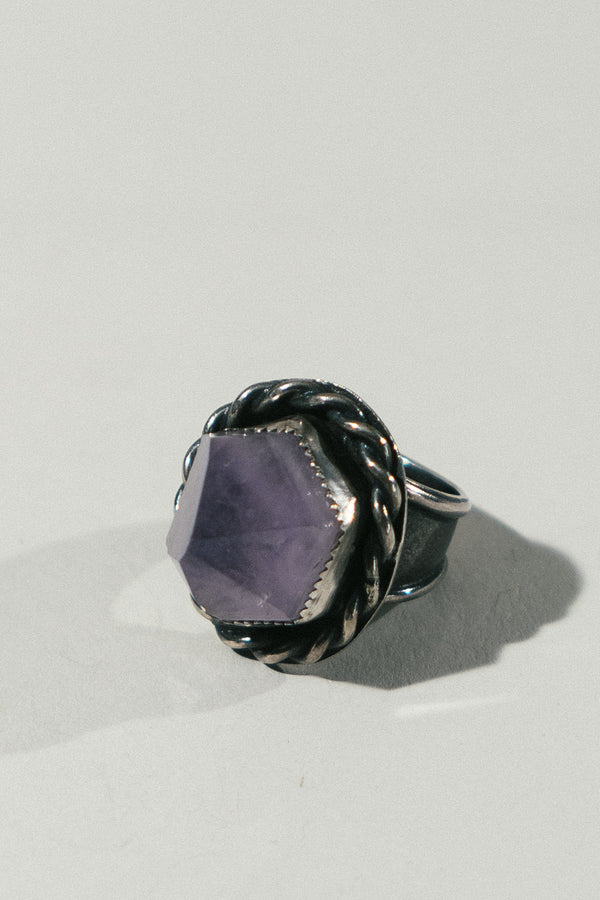 Amethyst Crystal Ring