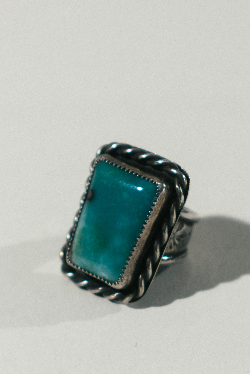 Chrysocolla Heavy Ring