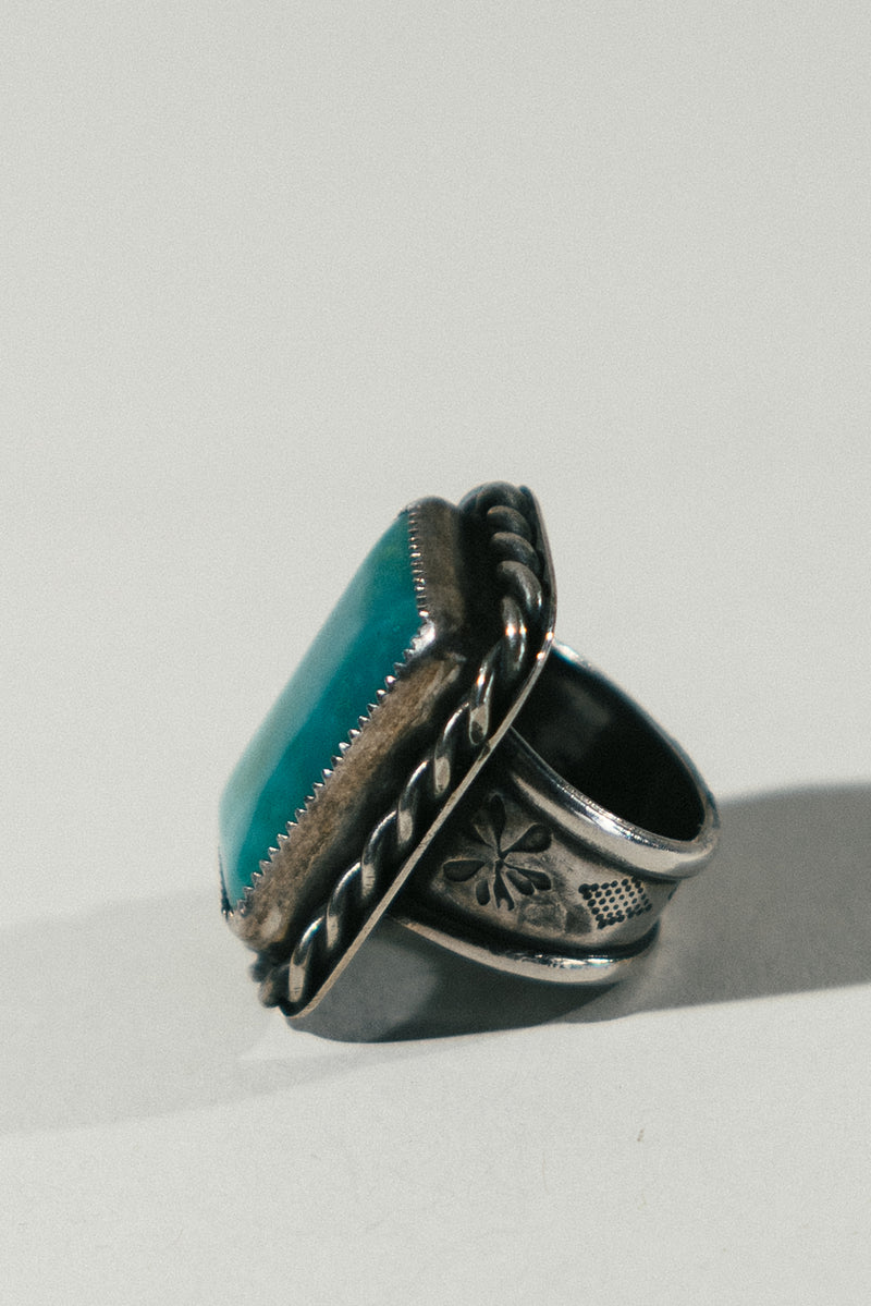 Chrysocolla Heavy Ring