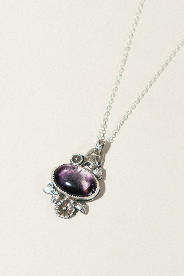 Flora Bloom Necklace with Amethyst