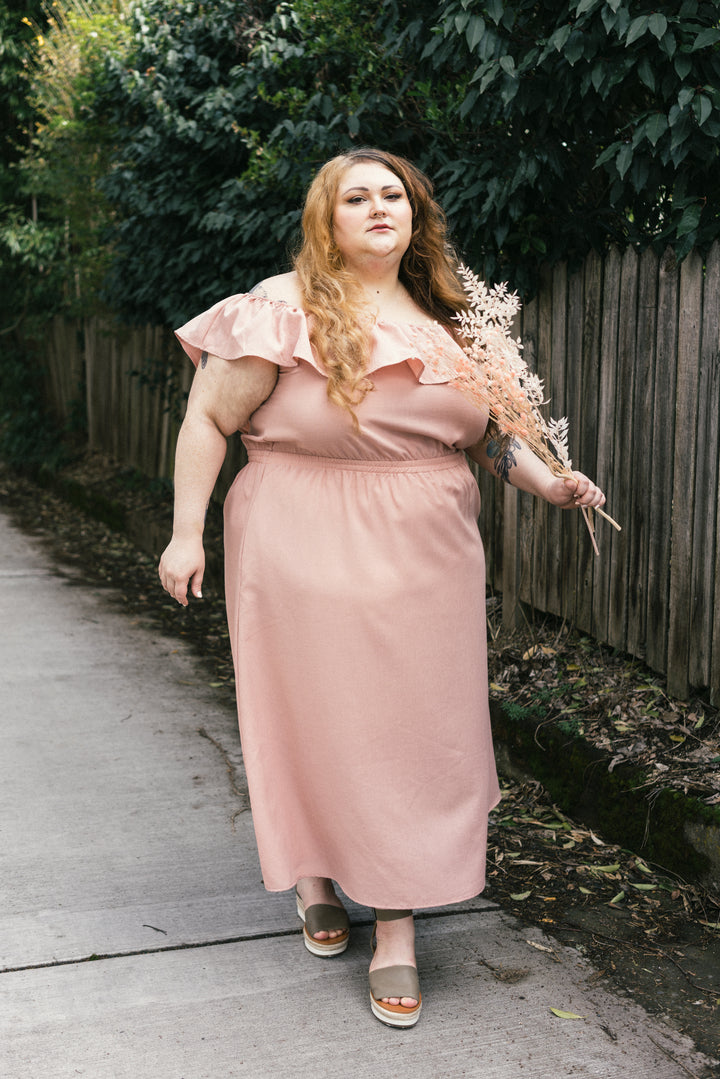 Aniela Dress in Blush