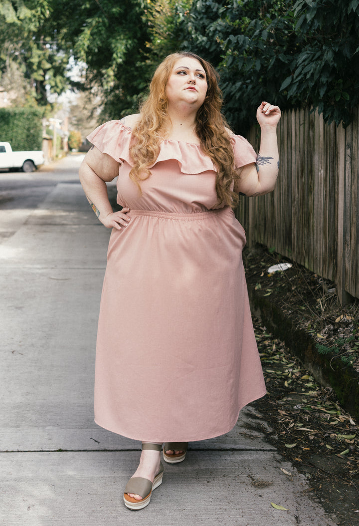 Aniela Dress in Blush