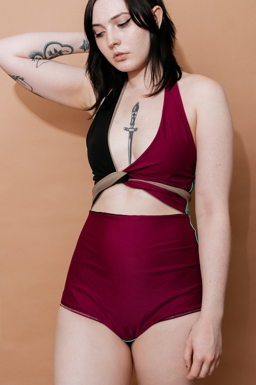 Selka Swimsuit in Zero Waste Multi-Color (OOAK Mediums)
