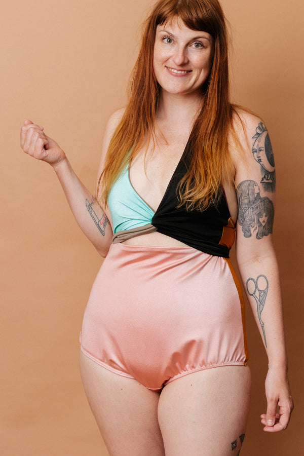 Selka Swimsuit in Zero Waste Multi-Color (OOAK XLs)