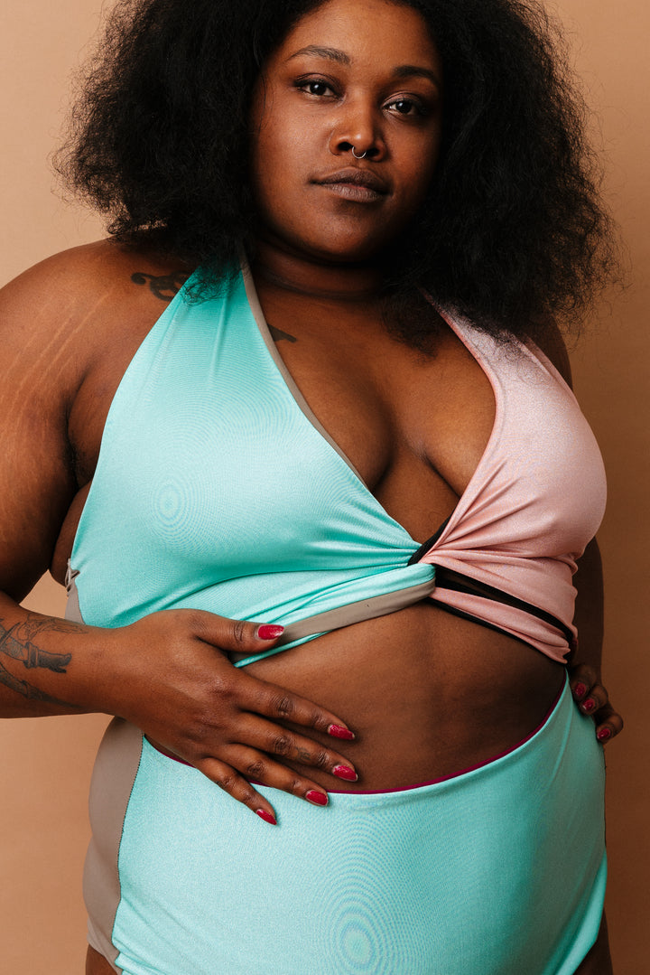 Selka Swimsuit in Zero Waste Multi-Color (OOAK 5XLs)