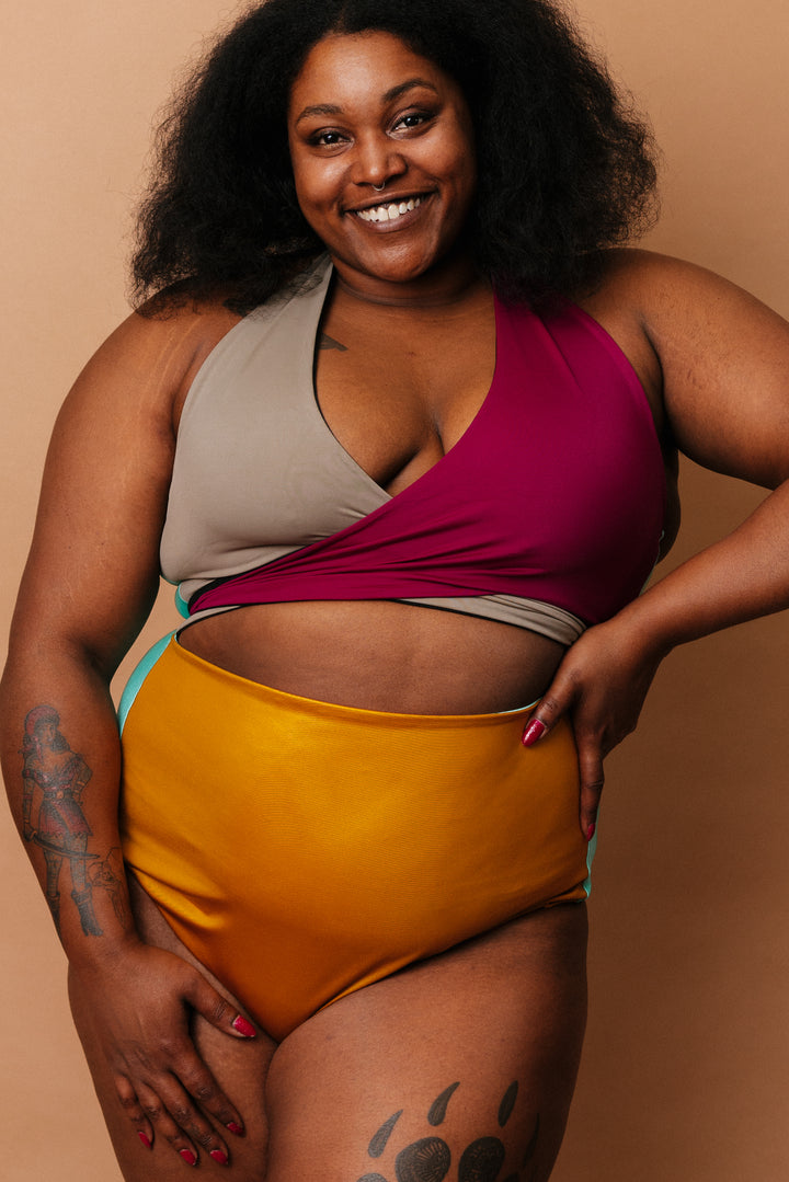 Selka Swimsuit in Zero Waste Multi-Color (OOAK 5XLs)