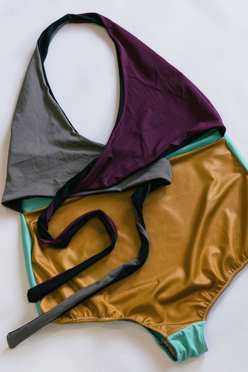 Selka Swimsuit in Zero Waste Multi-Color (OOAK 4XLs)