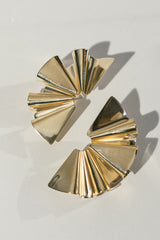 Faldi Earrings in Brass