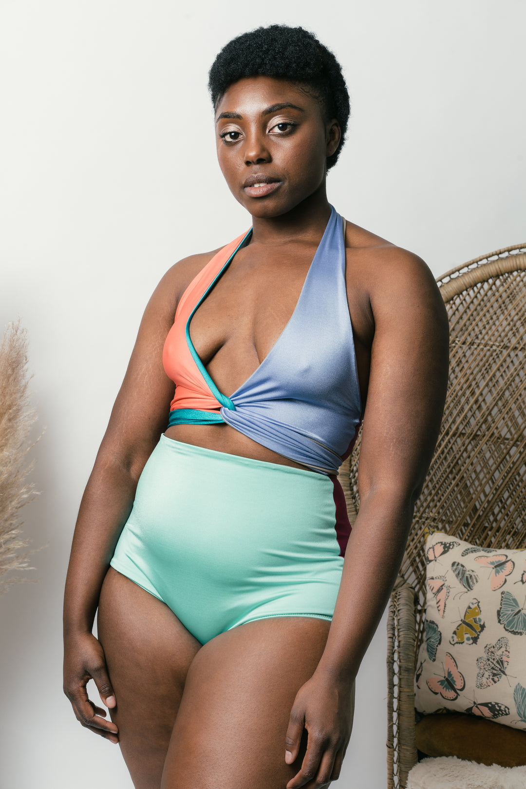 Selka Swimsuit in Zero Waste Multi-Color (OOAK Larges)
