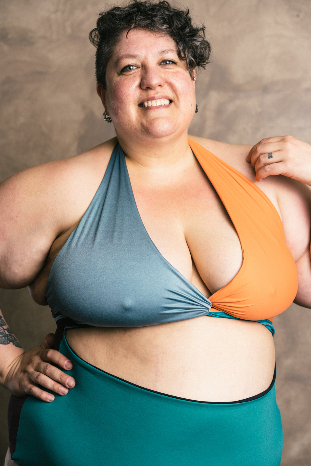 Selka Swimsuit in Zero Waste Multi-Color (OOAK 5XLs)