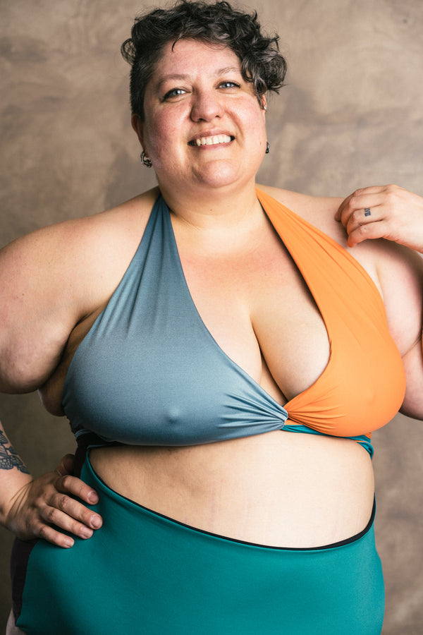 Selka Swimsuit in Zero Waste Multi-Color (OOAK 5XLs)