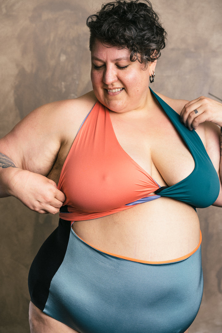 Selka Swimsuit in Zero Waste Multi-Color (OOAK 6XLs)