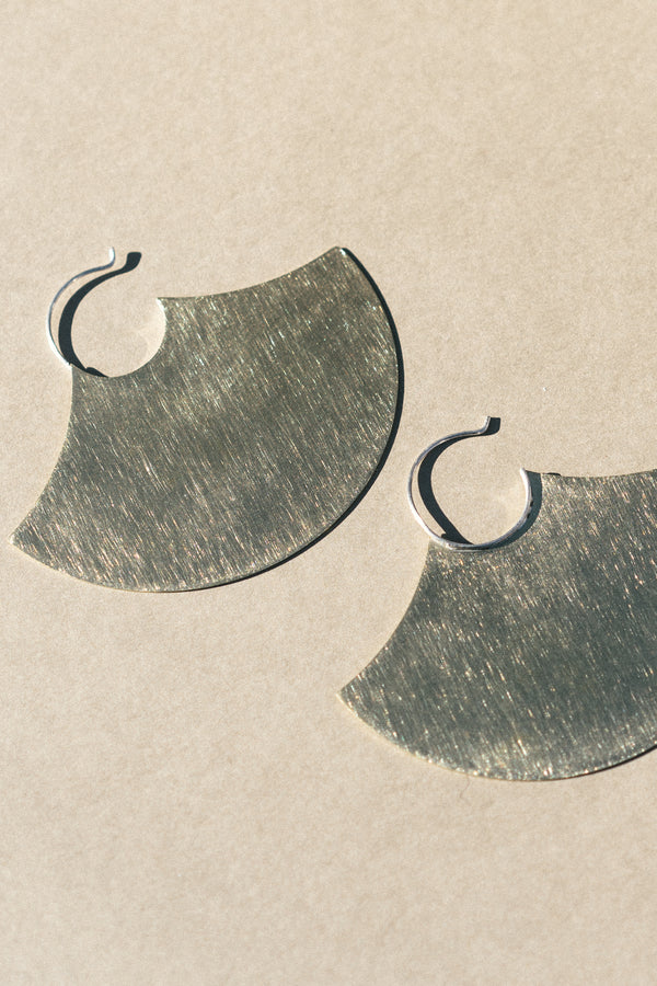 Brass Blade Earrings