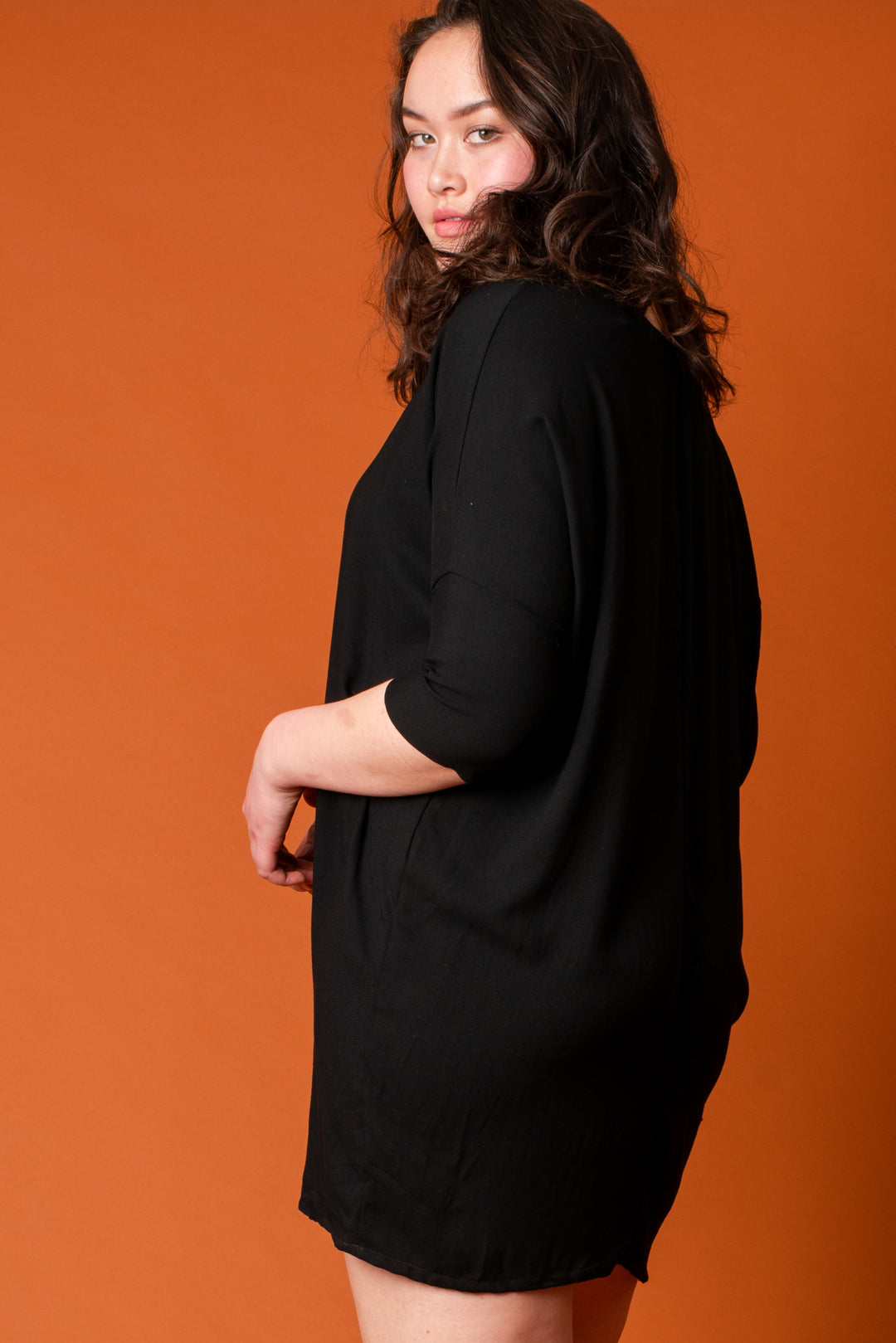 Altar Houseline Black Woven Batwing Dress – Altar PDX